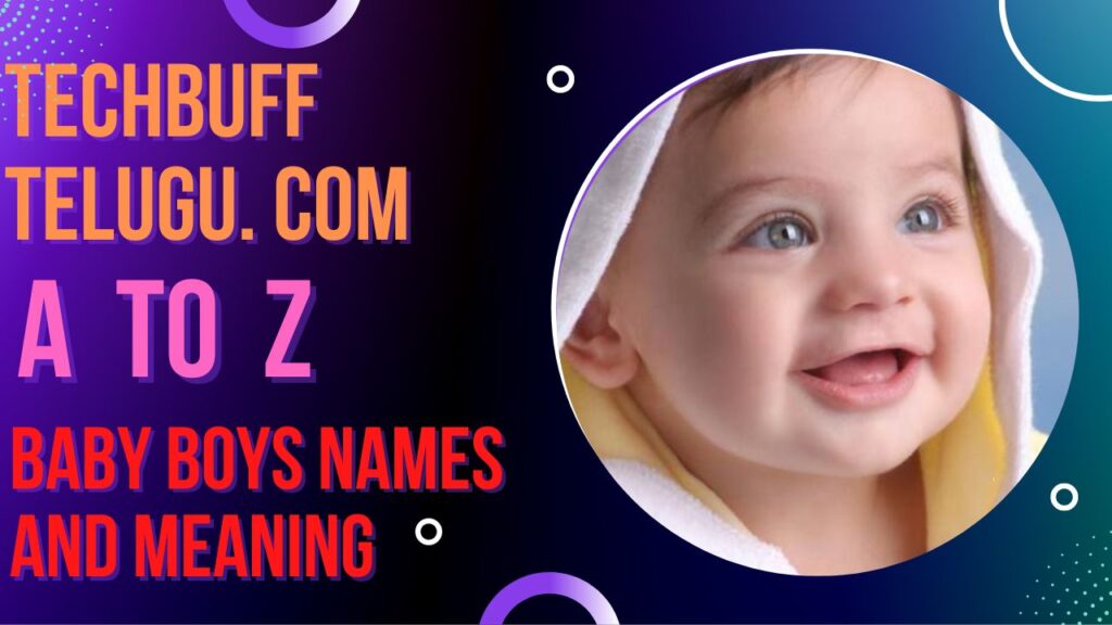 Baby Boy Names In Telugu