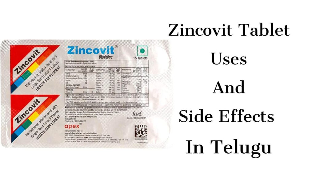 Zincovit Tablet Uses